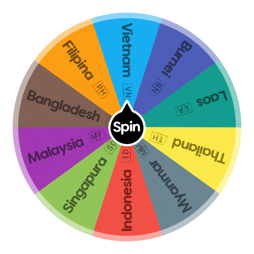 Perhimpunan Bangsabangsa Asia tenggara (PBAT) Spin The Wheel App