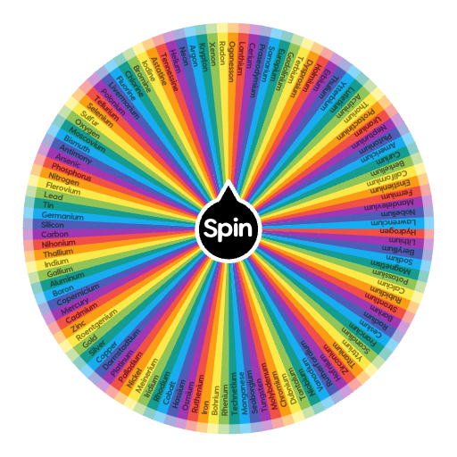 Periodic table of elements | Spin the Wheel - Random Picker