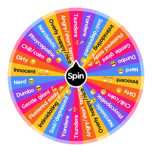 Personality picker + cringe emojis 👺 | Spin The Wheel App