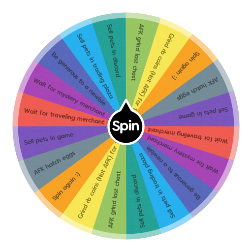 Pet Sim X Activity Wheel  Spin the Wheel - Random Picker