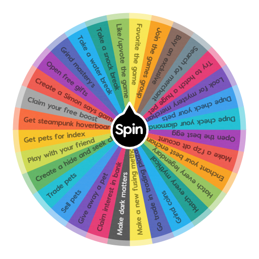 Pet Sim X Activity Wheel  Spin the Wheel - Random Picker