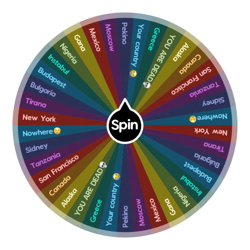 Places to go! | Spin The Wheel App