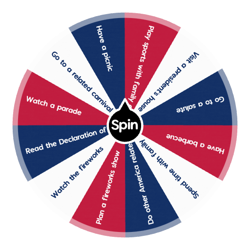 Plan the perfect Independence Day Spin the Wheel Random Picker