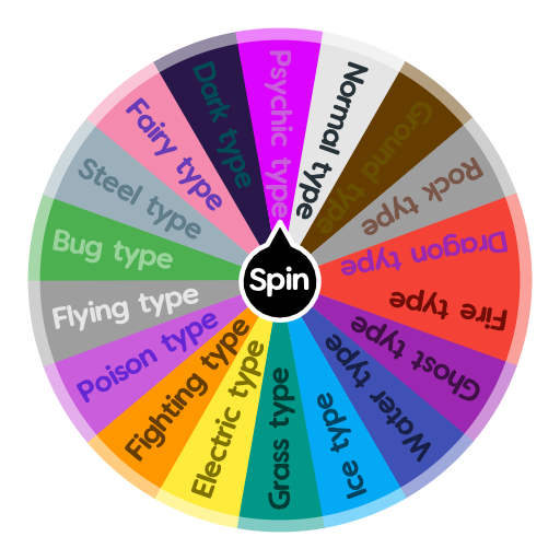 Pokemon Types | Spin Wheel Random Picker