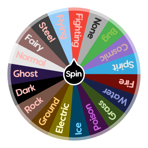 Pokemon types wheel update | Spin The Wheel - Random Picker