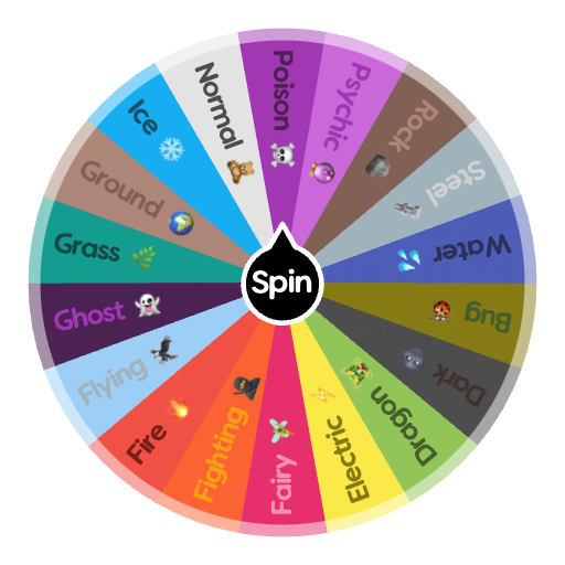Pokémon Type | Spin the Wheel - Random Picker