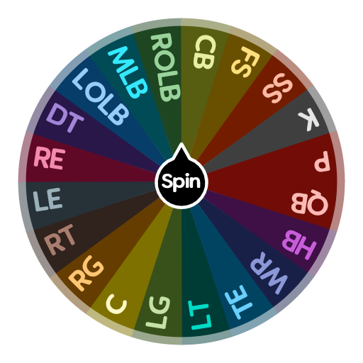 Position Wheel NFL | Spin The Wheel App