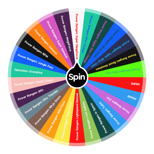 Power Rangers Wheel Power Ranger Wheel | Spin The Wheel - Random Picker