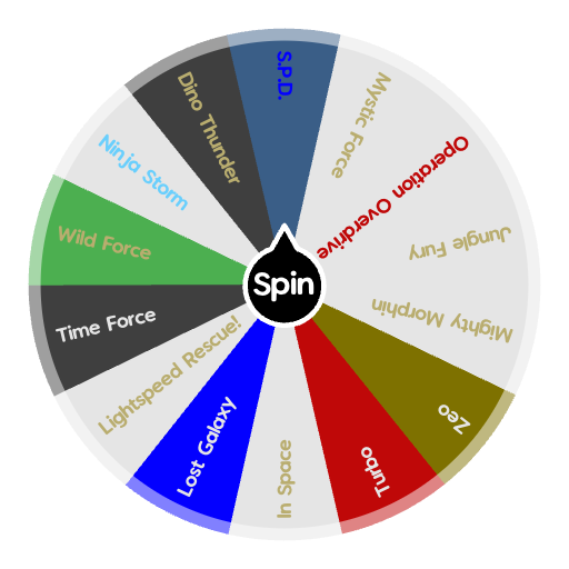 Power Ranger Wheel Power Rangers Isekai! | Spin The Wheel - Random Picker