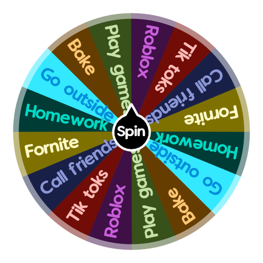 Quarantine Activity's Spin The Wheel App