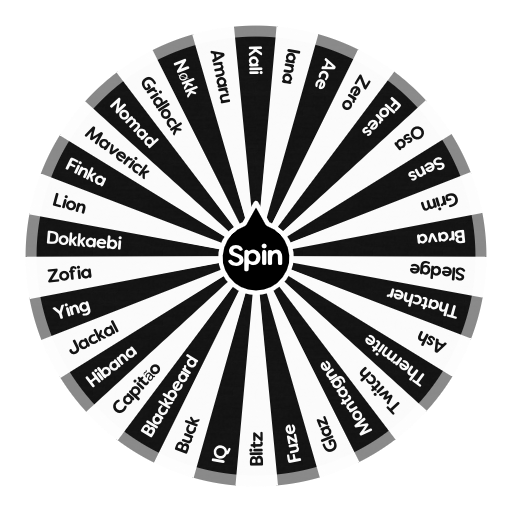 R6 Attack Operators Spin the Wheel Random Picker