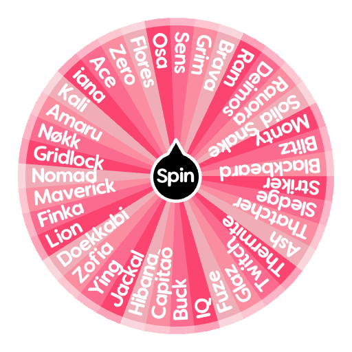 Random R6 Strat Wheel R6 Attack Operators | Spin The Wheel - Random Picker
