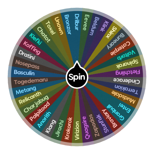 Random Pokémon Spin The Wheel App