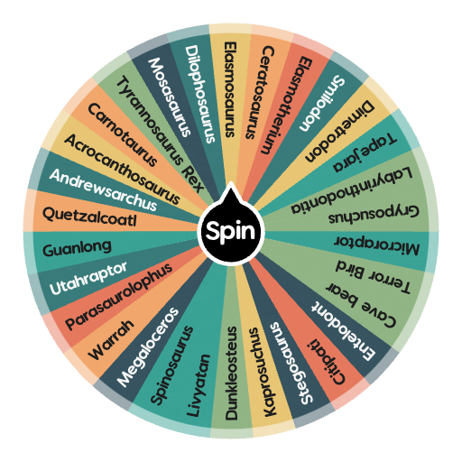 Random Prehistoric Beasts | Spin The Wheel App