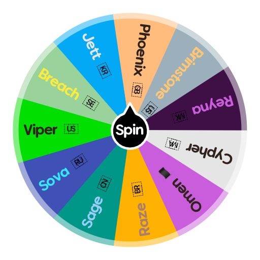 Random Valorant Character | June | Spin The Wheel App