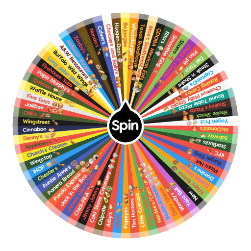 Restaurant Chains Spin the Wheel Random Picker