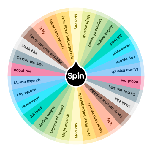 Roblox Game Spin The Wheel App - wheel of roblox games spin the wheel app