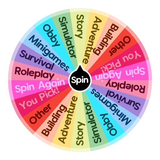 Roblox Game Categories Spin The Wheel App - games to play on roblox spin the wheel app