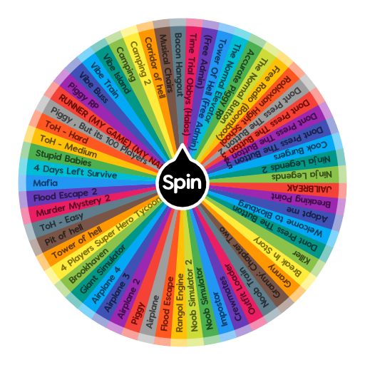 Roblox Game Picker New Spin The Wheel App - bacon hangout roblox