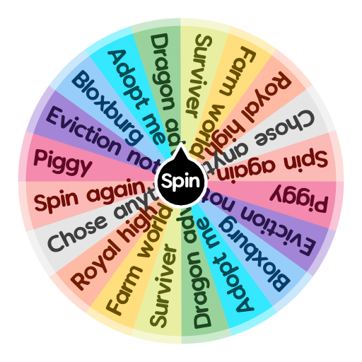 Roblox Game Wheel Spin The Wheel App - wheel of roblox games spin the wheel app