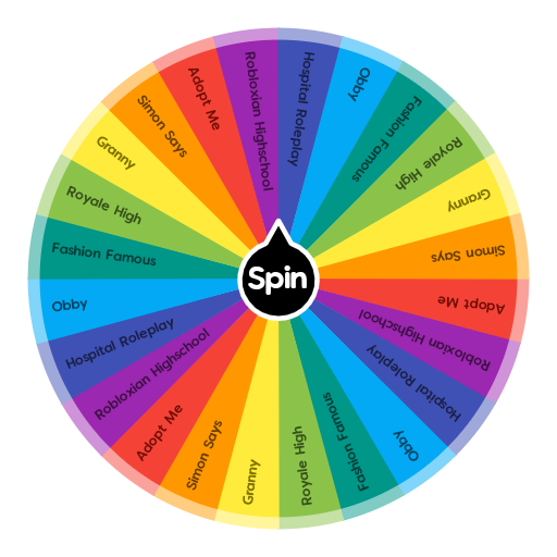 Roblox Games Spin The Wheel App - games on roblox like royale high
