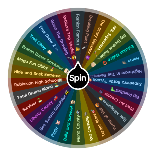 Roblox Games That I Like Spin The Wheel App - famous simulator roblox game