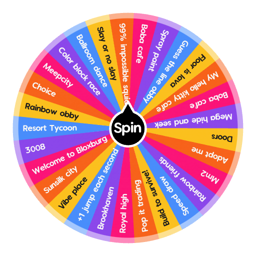 What To Play On Roblox  Spin the Wheel - Random Picker