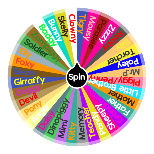 Roblox Piggy Characters New Mousy Skin Spin The Wheel App - roblox characters names and pictures