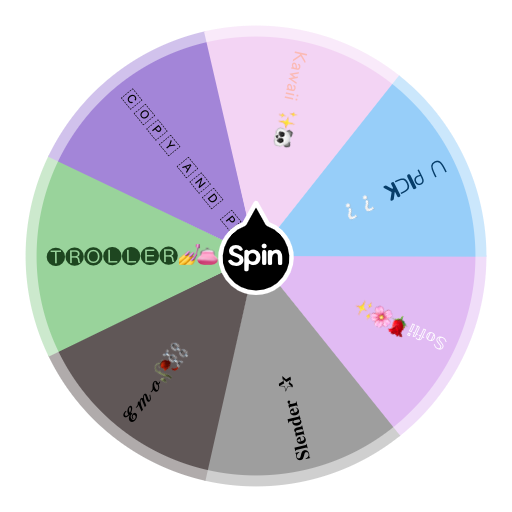 Roblox Style Picker Spin The Wheel App - the roblox random spinner