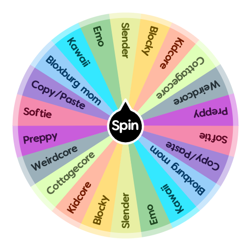 Roblox Style Wheel Spin The Wheel App - roblox copy paste style