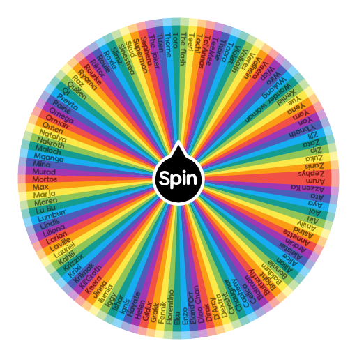 Rov character AZ Spin the Wheel Random Picker