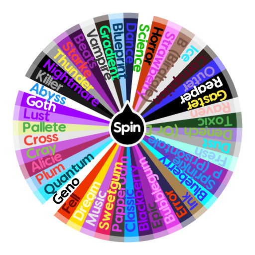 Which Sans are You?  Spin the Wheel - Random Picker