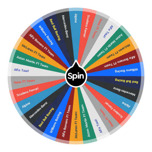 Select your Formula One manager team | Spin the Wheel - Random Picker