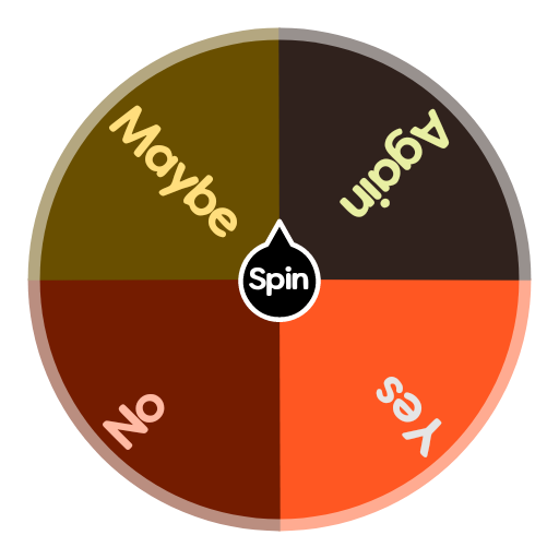 Yes or No spin wheel • Random Spin Wheel