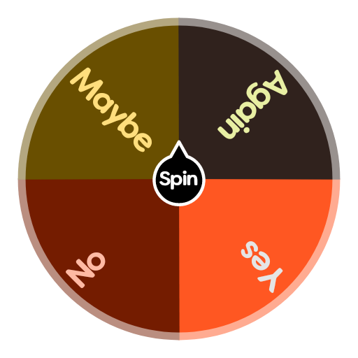 Yes Or No Wheel Spinning / Yes No Wheel is a question and answer used in  many ways like what to do? 