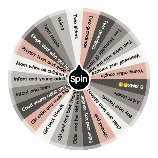 Sims 4 owners of the building (2 sims) | Spin the Wheel - Random Picker