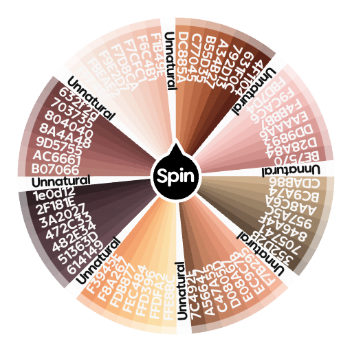 Skin tones | Spin the Wheel - Random Picker