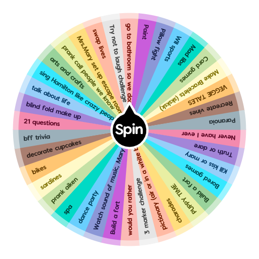 Sleep Over Activities | Spin the Wheel - Random Picker