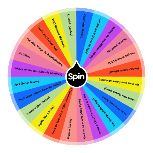 Songs You Should Listen To In My Opinion | Spin the Wheel - Random Picker