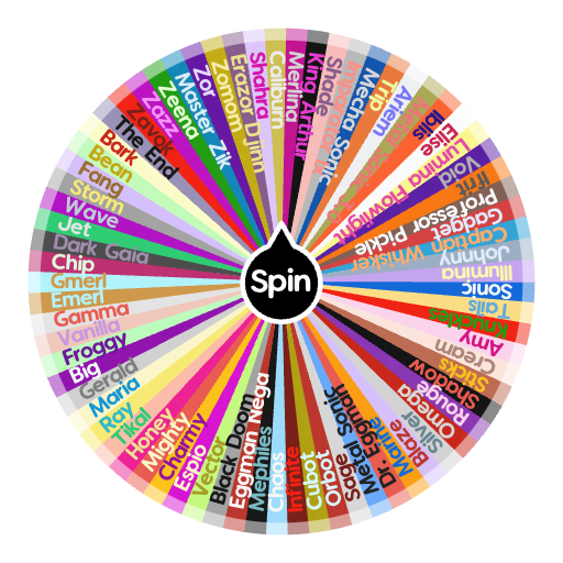 Sonic The Hedgehog Character Wheel | Spin The Wheel App