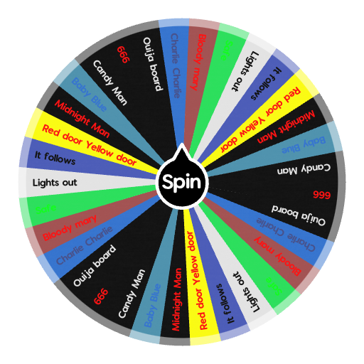Spooky Month Characters  Spin the Wheel - Random Picker