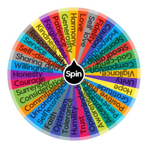 Spiritual Principles | Spin the Wheel - Random Picker