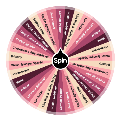 Sporting dogs Spin the Wheel Random Picker
