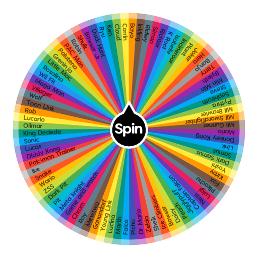 SSBU fighters | Spin The Wheel App