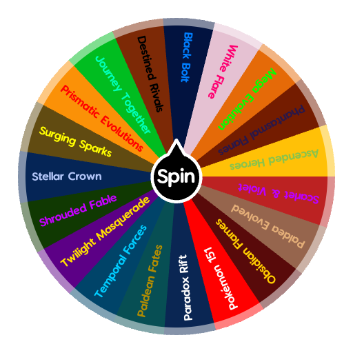 Standard mode sets (Pokemon TCG) | Spin The Wheel - Random Picker