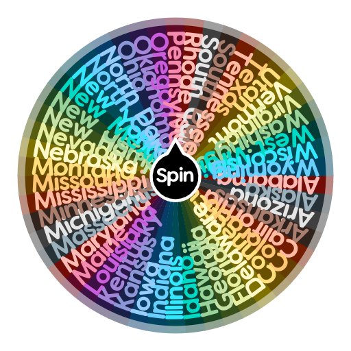 States Spin the Wheel Random Picker