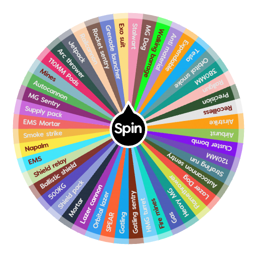 Random R6 Strat Wheel Stratagems | Spin The Wheel - Random Picker