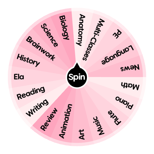 Random Subject Subjects | Spin The Wheel - Random Picker