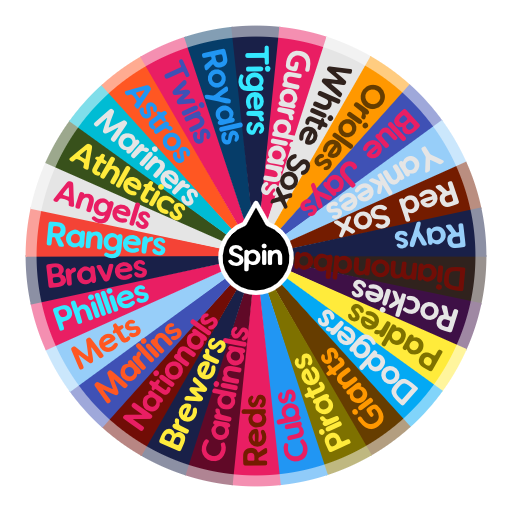 2023 MLB Team Wheel for Free Random Generator Idea