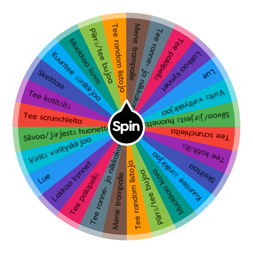 Tekemistä | Spin the Wheel - Random Picker